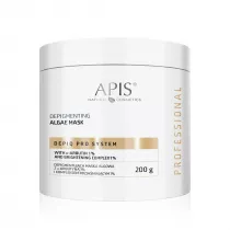 Apis Depiq Pro System Depigmentujca maska algowa z alfa-arbutyn 1% i kompleksem rozjaniajcym 1% 200 g