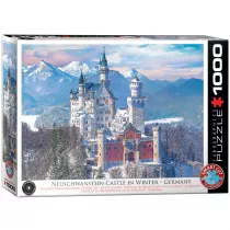 Puzzle 1000 el. Zamek Neuschwanstein zim, Niemcy Eurographics