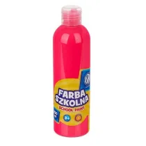 Astra Farba szkolna naturalna tempera fluorescencyjna 250 ml rowa