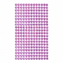 Dalprint Kryszta�ki samoprzylepne 6 mm 260 szt. GRKR-052 r�owe