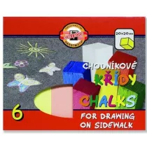 Koh-I-Noor Kreda chodnikowa 6 kolorw 6 szt.
