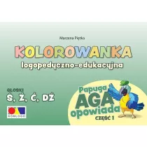 Kolorowanka Papuga Aga opowiada cz.1 - , , , D