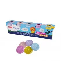 Easy Stationery Masa plastyczna Ciastokreacja perowa 5 kolorw