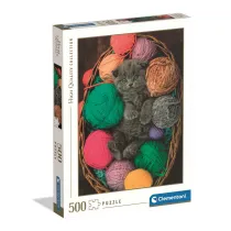 Puzzle 500 Fluffy Kitten Clementoni