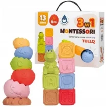Klocki sensoryczne Zestaw Montessori 13szt