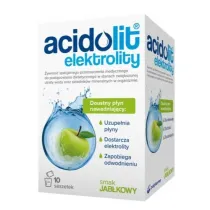 Acidolit Elektrolity dla dzieci w saszetkach suplement diety Jab�kowy 10 sasz.