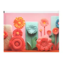 Panta Plast Koperta A4 PP z nadrukiem zip Modern Flowers