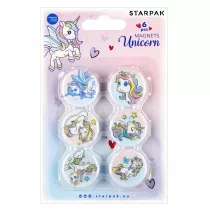 Starpak Magnes kolorowy Unicorn 30mm