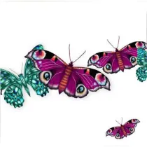 Clear Creations Karnet Swarovski kwadrat CL0328_BL Motyle