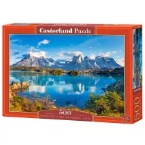 Puzzle 500 el. B-53698 Torres Del Paine, Patagonia, Chile Castorland