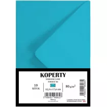 Koperty B6 niebieskie 10szt
