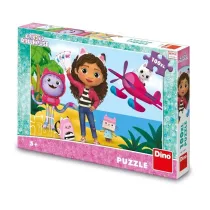 Puzzle maxi XL Koci Domek Gabi Podr�nicy 100el Dino Toys