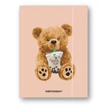 Narcissus Teczka A4+ z gumk� Teddies&Mi� Boba Tea