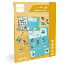 Puzzle Uk�adanka magnetyczna kszta�ty i kolory Zegar Scratch