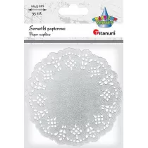 Titanum Serwetki papierowe okr�g�e 11,5 cm 35 szt.