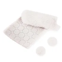 Dalprint Futerkowe pompony na tamie biae 3cm 50 szt