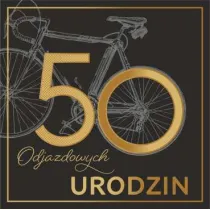 Art Nuvo Karnet kwadrat 50 urodziny m�skie CF-03