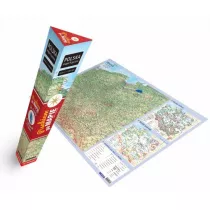 Mapa Polska fizyczna (plakat)