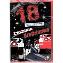 Karnet 18-stka naklejany 3D nr 004 + koperta