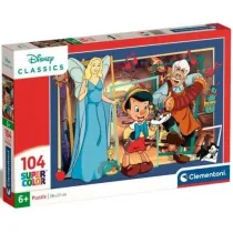 Puzzle 104 el. SuperColor. Pinocchio Clementoni