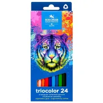 Koh-I-Noor Kredki Triocolor Tygrys 24 szt.