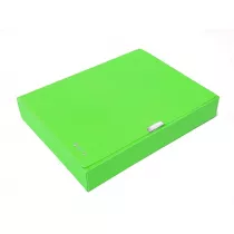 Panta Plast Teczka A4 box neon zielona 55 mm