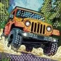 Mozaika piankowa auto terenowe 25x25cm Titanum