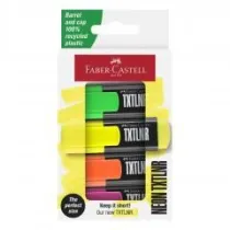 Faber-Castell Zakrelacz mini TXTLNR neon 4szt