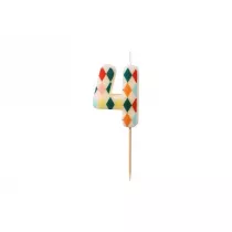 wieczka urodzinowa 4 romby 5,5cm