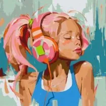 Ideyka Malowania po numerach - Rowe letnie rytmy 50x50