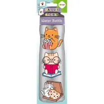 Happy Color Naklejki WATER BOTTLE - Baby Cats, 83x286 mm