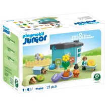 Playmobil Junior Hotel dla zwierz�t z dozownikiem pokarmu 71690