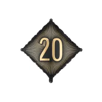 PartyDeco Balon foliowy 20 46x46cm