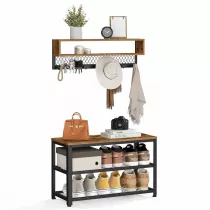 Songmics Zestaw awka na buty z wieszakiem loft
