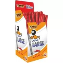 Bic Dugopis Cristal Large czerwony czerwony 50 szt.