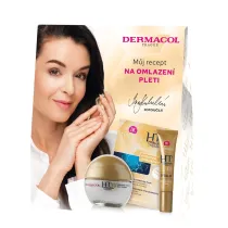 Dermacol Zestaw HT Hyalluron Therapy krem na dzie� + krem pod oczy i na usta + maska intensywnie nawil�aj�ca 50 ml + 15 ml + 1 szt.