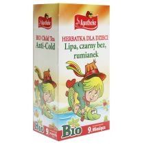 Apotheke Herbatka dla dzieci Lipa, czarny bez, rumianek 20 x 1,5 g Bio