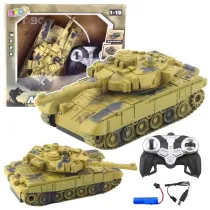 Czo�g T90 R/C �wiat�o i d�wi�k 1:18 LeanToys