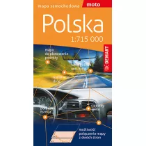 Polska 1 : 715 000. Mapa samochodowa dwustronna, papierowa