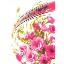 Art Nuvo Karnet B6 Kwiaty imieniny FF1284