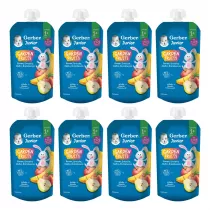 Gerber Junior Deserek banan gruszka jabko brzoskwinia powyej 1+ roku Zgrzewka 8 x 110 g