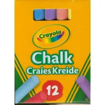 Crayola Kreda niepylca kolorowa 12 kolorw 12 szt.