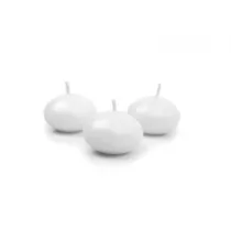 wieca pywajca matowa biay 4cm 50szt