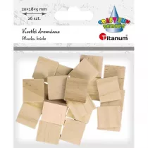 Titanum Kostki drewniane p�ytki 18 x 20 x 5 mm