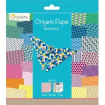Avenue Mandarine Papier origami Geometria 20 x 20 cm 60 kartek