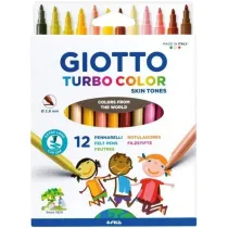 Markery Turbo Color Skin Tones 12 kolor�w GIOTTO