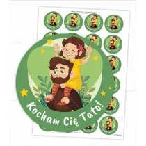 LearnHow Naklejki kocham Ci� tato!