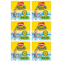 Huggies Pieluchy do pywania 3-4 Little Swimmers (7-15 kg) Zestaw 6 x 12 szt.