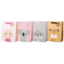 incood. Torba prezentowa 18x23 tygrys, kot, koala mix