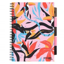 Koozeszyt Strigo A4 Project Book Jungla rowy w kratk